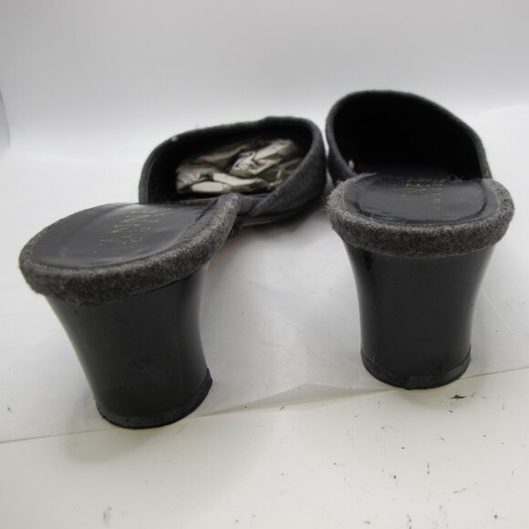 Anne Klein Collection gray wool wedge with floral pattern 8.5AA - Picture 4 of 7